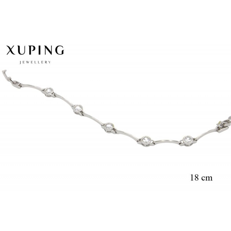 Bransoletka rodowana - Xuping - MF3856
