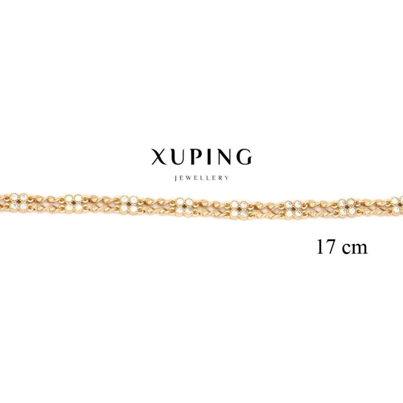 Bransoletka pozłacana 18k - Xuping - MF4168