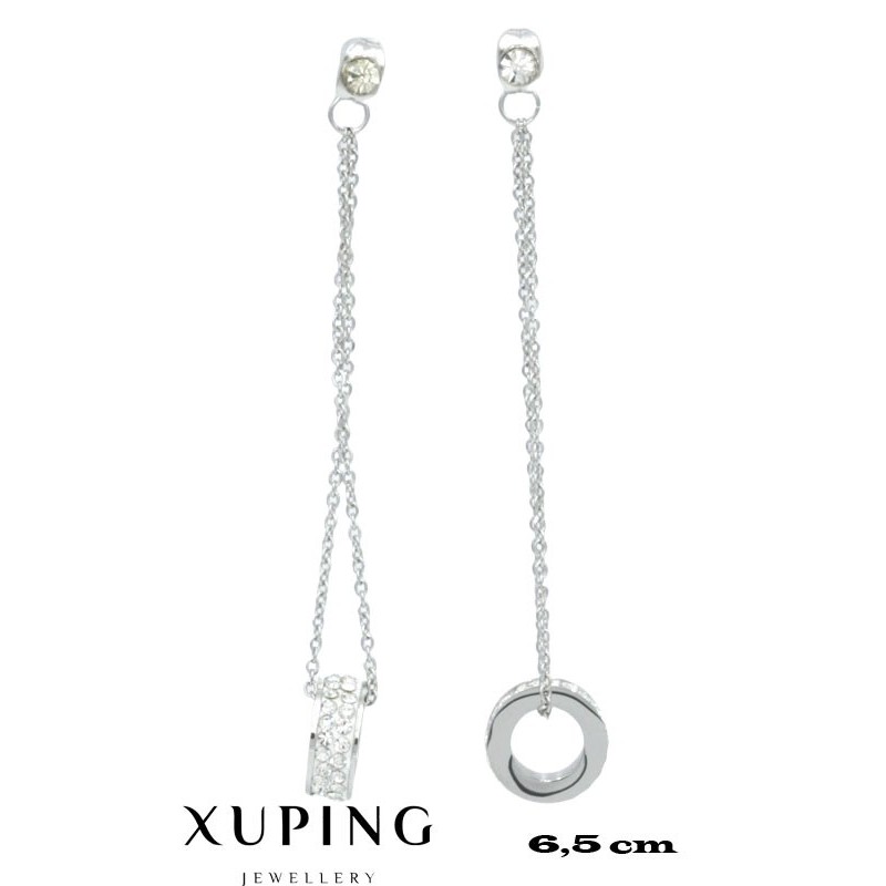 Kolczyki rodowane Xuping - MF4157