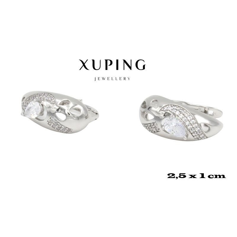Kolczyki rodowane Xuping - MF4271