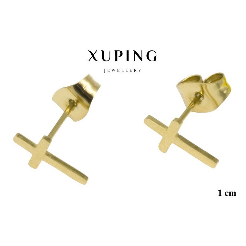 Kolczyki ze stali chirurgicznej Xuping 14k - MF5322GB