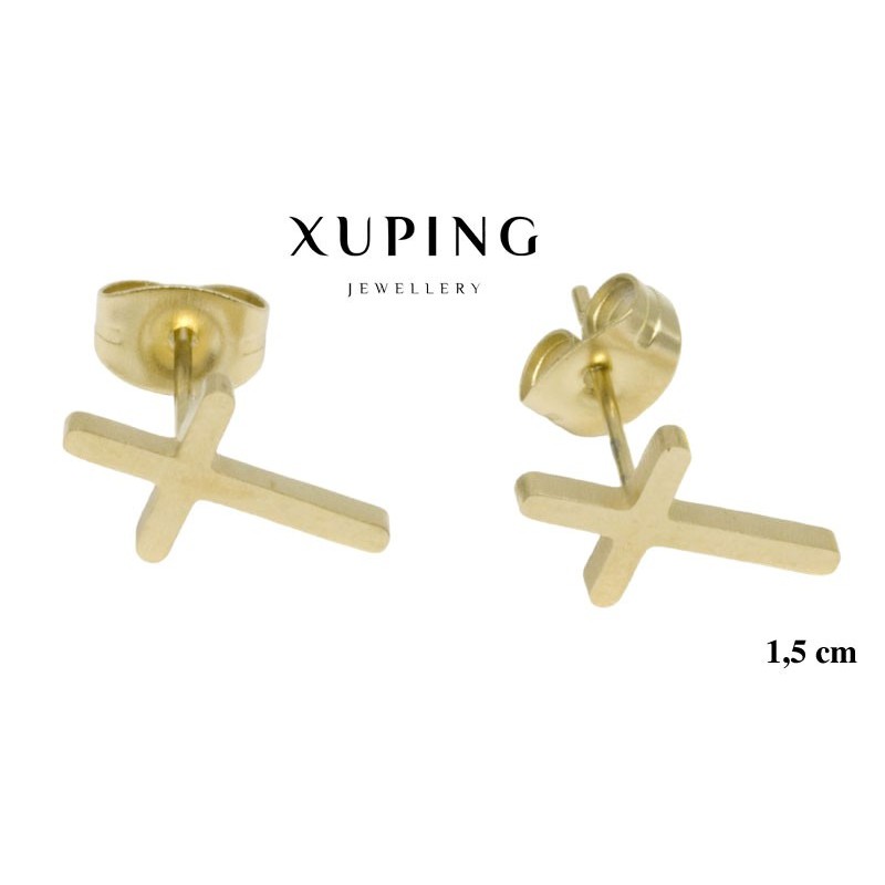 Kolczyki ze stali chirurgicznej Xuping 14k - MF2131GA