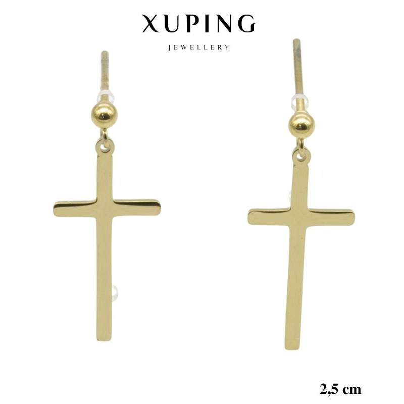 Kolczyki ze stali chirurgicznej Xuping 14k - MF5687