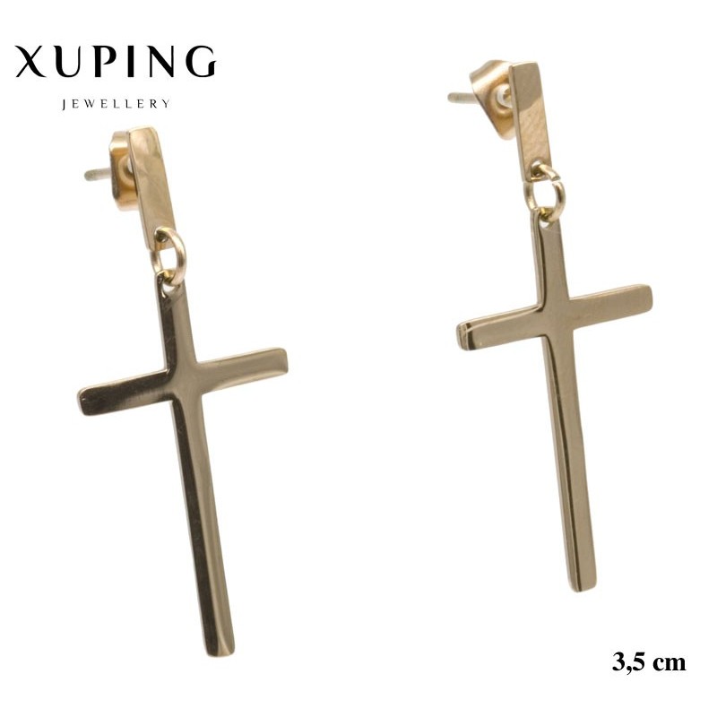Kolczyki ze stali chirurgicznej Xuping 14k - MF5254