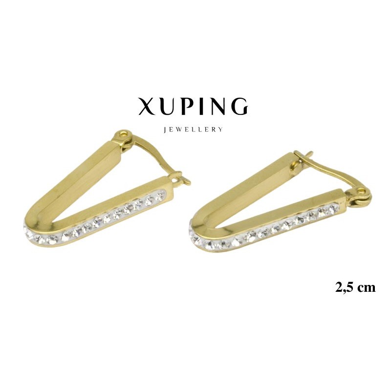 Kolczyki ze stali chirurgicznej Xuping 14k - MF6333