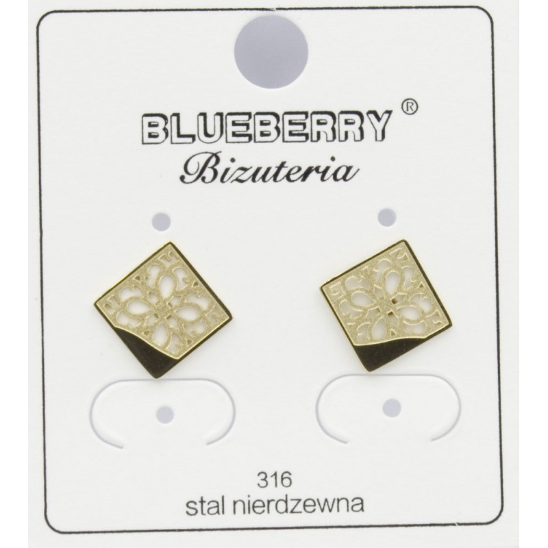 Kolczyki Blueberry Stal 316L - BBK9507