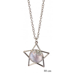 Necklace "Star + Crystal" - MF12856R