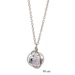 Necklace "Globys + Crystal" - MF12853R
