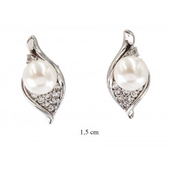 Xuping earrings rhodium plated - MF13786