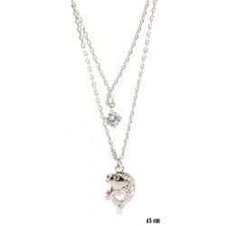 Xuping necklace rhodium - MF14551