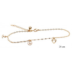 Xuping ankle bracelet gold plated 18k - MF16157