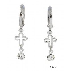 Xuping earrings Rhodium Plated - MF16205