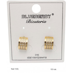Kolczyki Blueberry Stal 316L - BBK2510