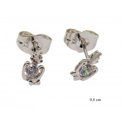 Xuping earrings Rhodium Plated - MF17291