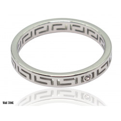 Xuping ring Stainless steel 316L rhodium - MF18108!80