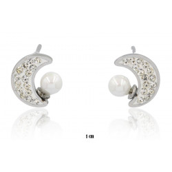Xuping earrings Rhodium Plated - MF17843