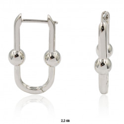 Xuping earrings rhodium plated - MF18289