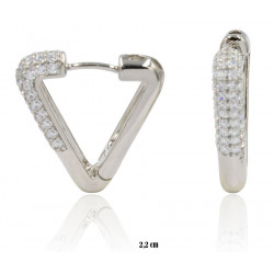 Xuping earrings rhodium plated - MF17897