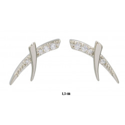 Xuping earrings rhodium plated - MF19593-2