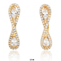 Xuping earrings Gold Plated 18k - MF18066
