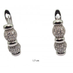 Xuping earrings rhodium plated - FM14112