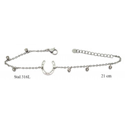 Xuping bracelet Stainless Steel 316L rhodium - MF17990-18115