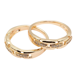 Pierścionek Xuping pozłacany 18k - MF36741