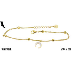 Bransoletka Xuping na kostkę Stal 316L - MF29895-PD