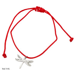 Bransoletka Merebilo Stal 316L " Ważka z dżetem " - MF30991CP