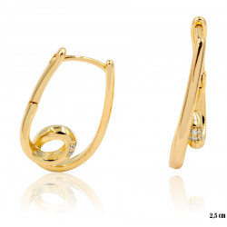 Kolczyki Xuping pozłacane 18k - MF14549
