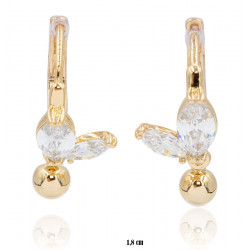 Kolczyki Xuping pozłacane 18k - MF15330