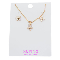 Komplet biżuterii Xuping pozłacany 18k - MF36140