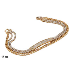 Bransoletka Xuping pozłacana 18k - MF36941
