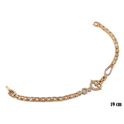 Bransoletka Xuping pozłacana 18k - MF36930