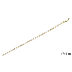 Bransoletka CM miedź pozłacana 14k - MF39052