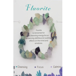 Bransoletka Kamień Fluorite - MF37875-N
