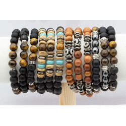 Bransoletki męskie kamień - MF31804050306