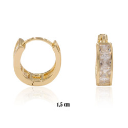 Kolczyki CM miedź pozłacane 14k - MF39194