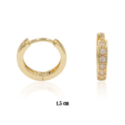 Kolczyki CM miedź pozłacane 14k - MF39189