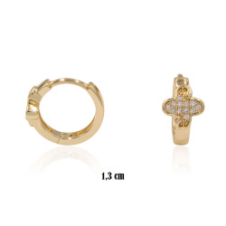 Kolczyki CM miedź pozłacane 14k - MF39193