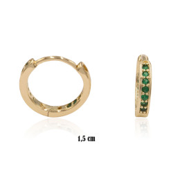 Kolczyki CM miedź pozłacane 14k - MF39163