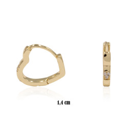 Kolczyki CM miedź pozłacane 14k - MF39190