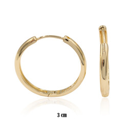 Kolczyki CM miedź pozłacane 14k - MF39169