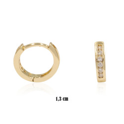 Kolczyki CM miedź pozłacane 14k - MF39191