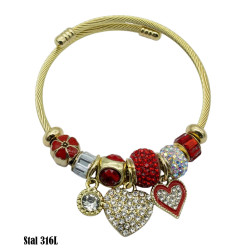 Bransoletka Stal 316L - MF37814-2