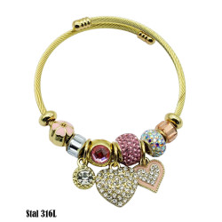 Bransoletka Stal 316L - MF37814-3