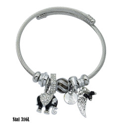 Bransoletka Stal 316L - MF37835-2