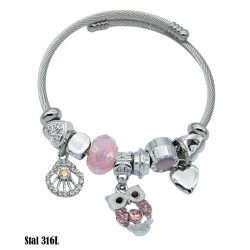 Bransoletka Stal 316L - MF37837-1