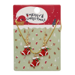 Świąteczny komplet biżuterii - MF37427-AP