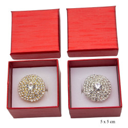 Pierścionki dżetowe regulowane + Opakowanie - MF24309AP